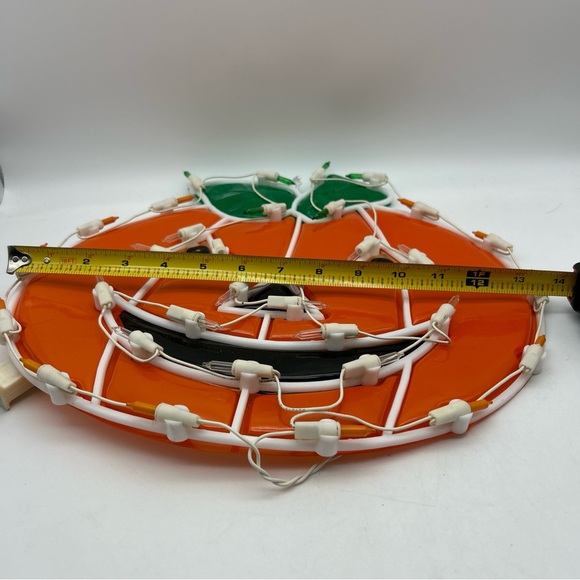 Vtg Rare Halloween Lighted Window Jack-o-Lanterns Blow Mold 1-14”, 5-7” Decor - Picture 4 of 8